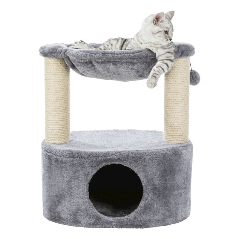 TRIXIE Baza Grande Plush & Sisal Cat Tree, Cat Condo and Hammock, Cat Toy image number 2