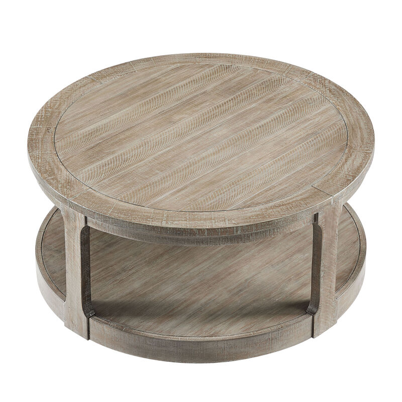 Votnix 2‑Tier Round Coffee Table image number 7