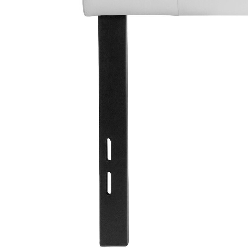 Flash Furniture Tufted Upholstered Full Size Headboard in White Vinyl image number 9