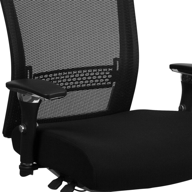 HERCULES Series 24/7 Intensive Use 300 lb. Rated Mesh Multifunction Ergonomic Office Chair with Seat Slider image number 4