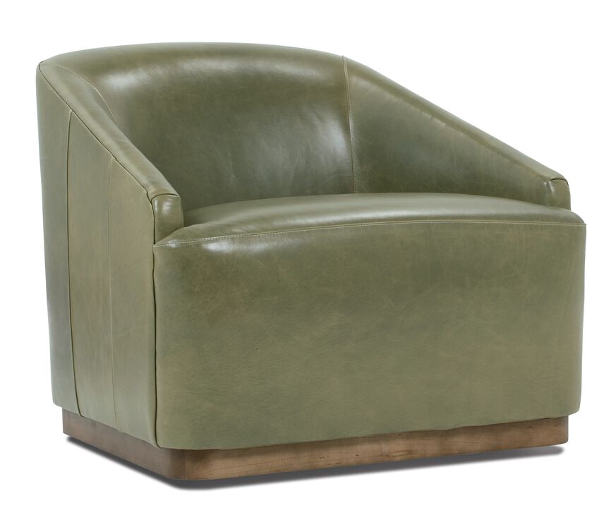 Bernie Leather Swivel Chair