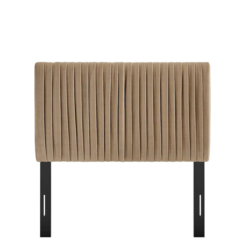 Eloise Stain-Resistant Performance Velvet Twin Headboard image number 4