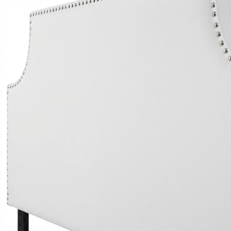 Upholstered Vinyl Full Headboard with Smooth Finish and Durable Design image number 5