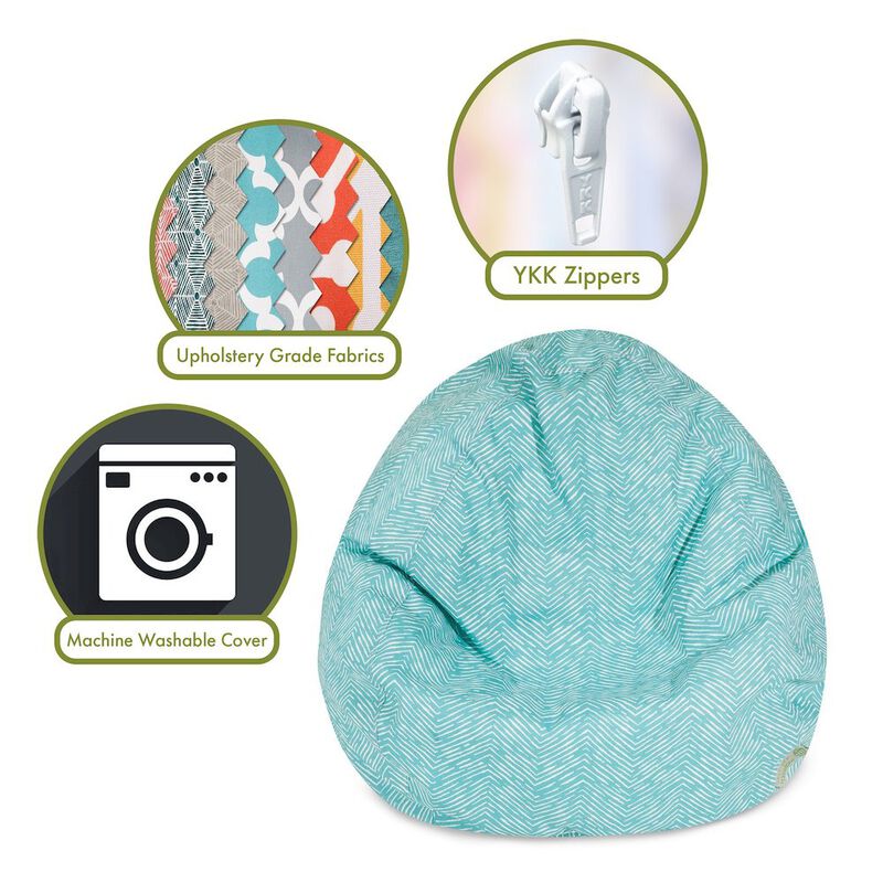 Majestic Home Goods Large Bean Bag South West Teal