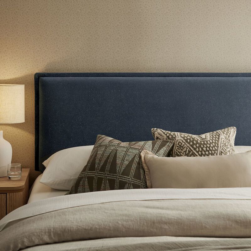 Camille Upholstered Linen Blend King Size Headboard image number 7