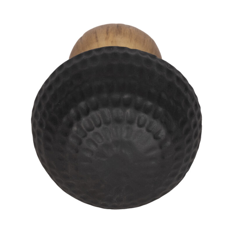 7" Hammered Top Mushroom, Black/gold image number 3