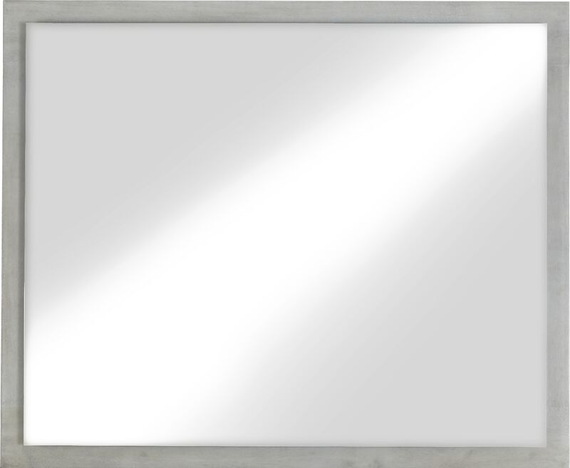 Destination Floating Glass Mirror in Cotton Grey image number 0