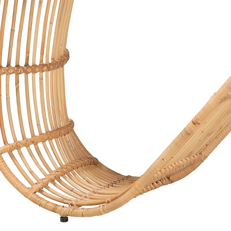 bali & pari Araceli Rattan S-Curve Console Table - Handwoven Wicker Sculptural Accent Table for Living Room or Entryway image number 4