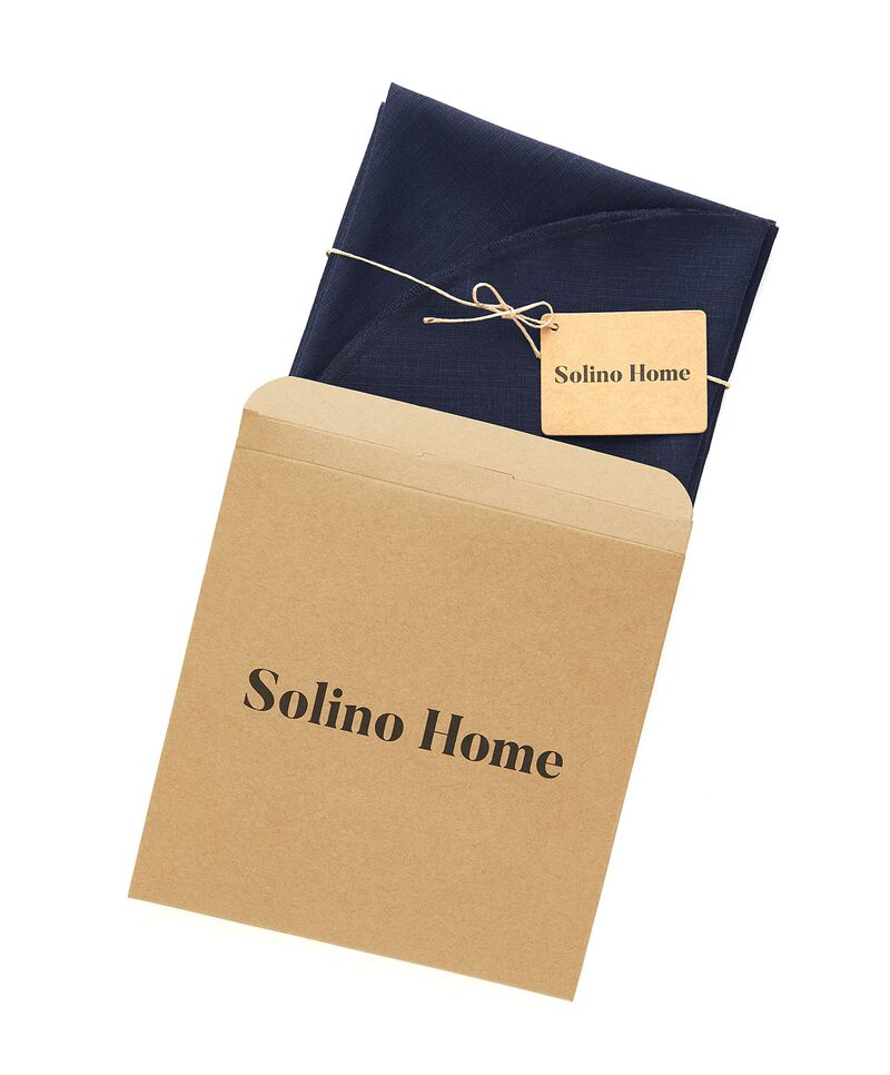 Solino Home 100% Pure Linen Round Placemats 15 Inch Diameter Set of 4 - Vesta