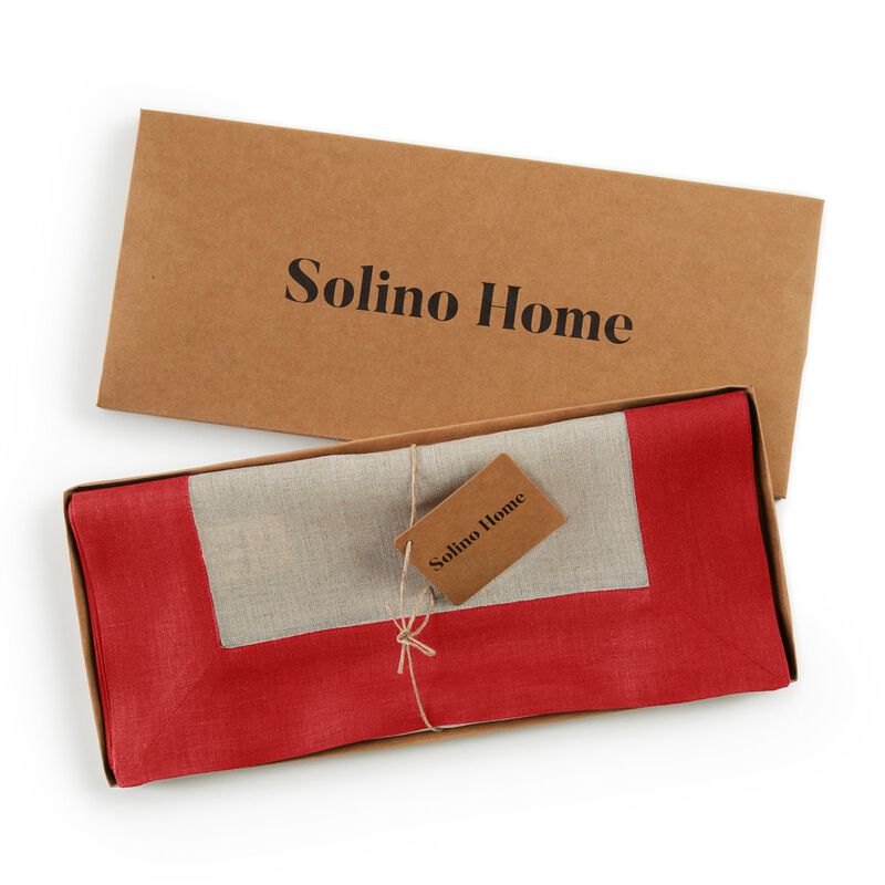 Christmas Linen Table Runner - Contempo, Solino Home