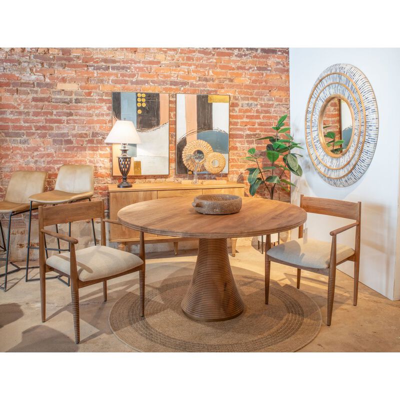 World Interiors Provence 22" Upholstered Dining Chair in Brown image number 6