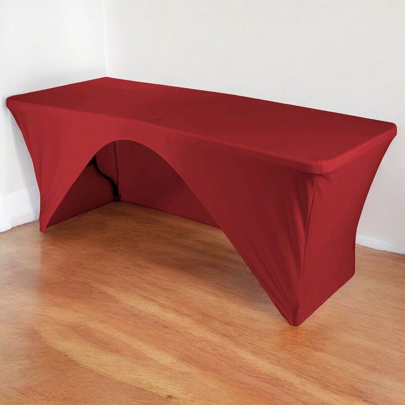 Wrinkle Resistant Rectangular Open Back Tablecloth for Parties and Events image number 1
