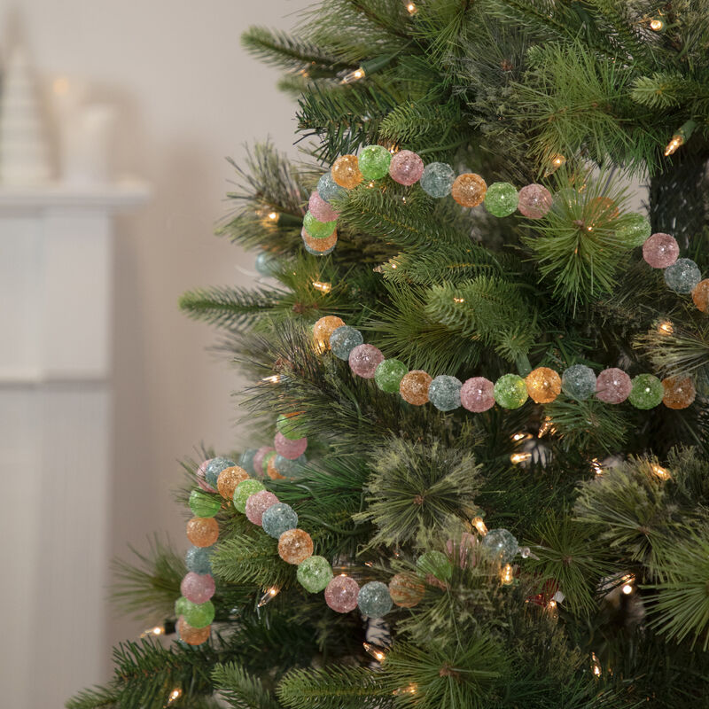 6ft Pastel Faux Candy Christmas Garland - Unlit image number 1