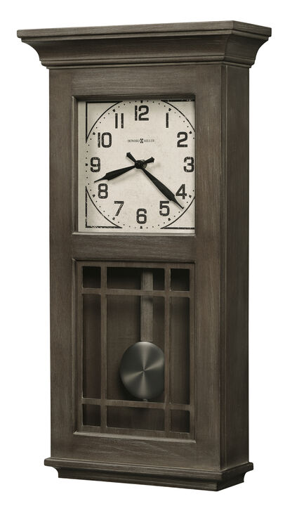 Howard Miller 625669 Howard Miller Amos Wall Clock 625669 Aged Auburn