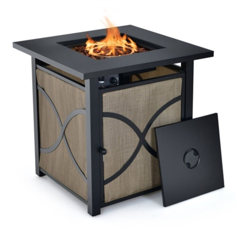 40,000 BTU Portable LP Gas Propane Fire Pit Table for Outdoor Heating