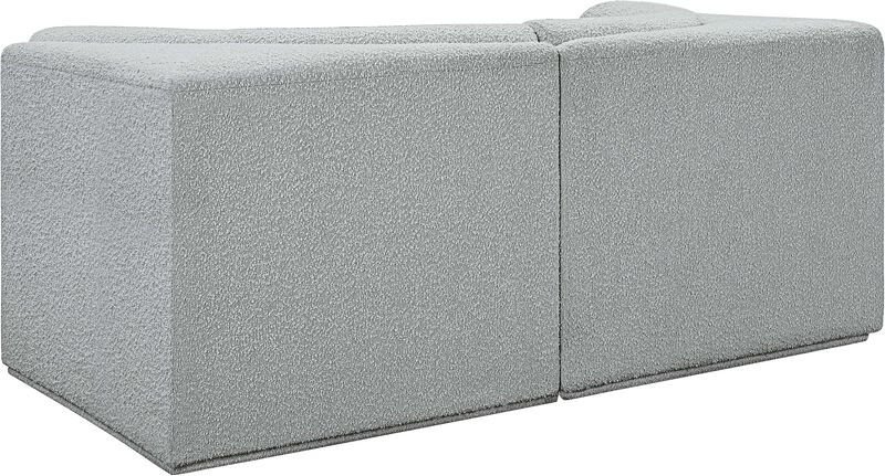 Meridian Furniture Ollie Grey Boucle Fabric Modular Sofa image number 3