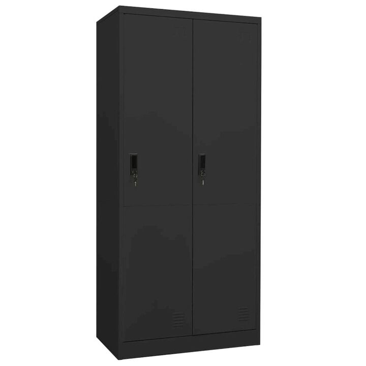 Wardrobe Anthracite Steel