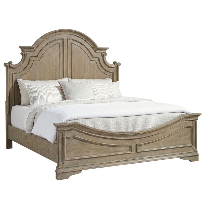 Liberty Furniture Magnolia Manor Queen Panel Bed in Weathered Bisque image number 0