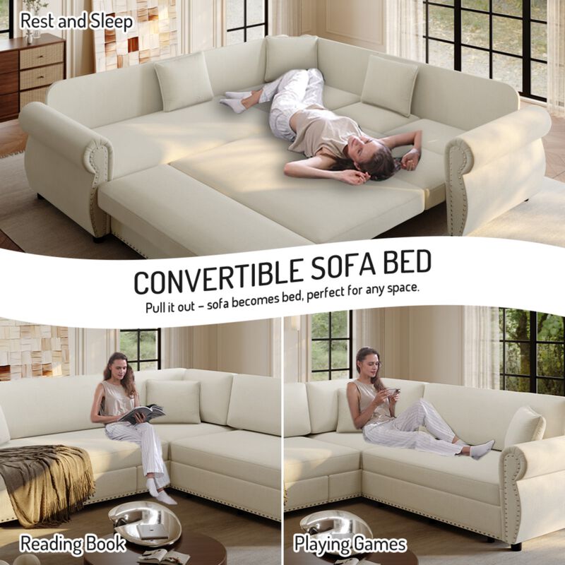 Vickco L-Shaped Sofa image number 4