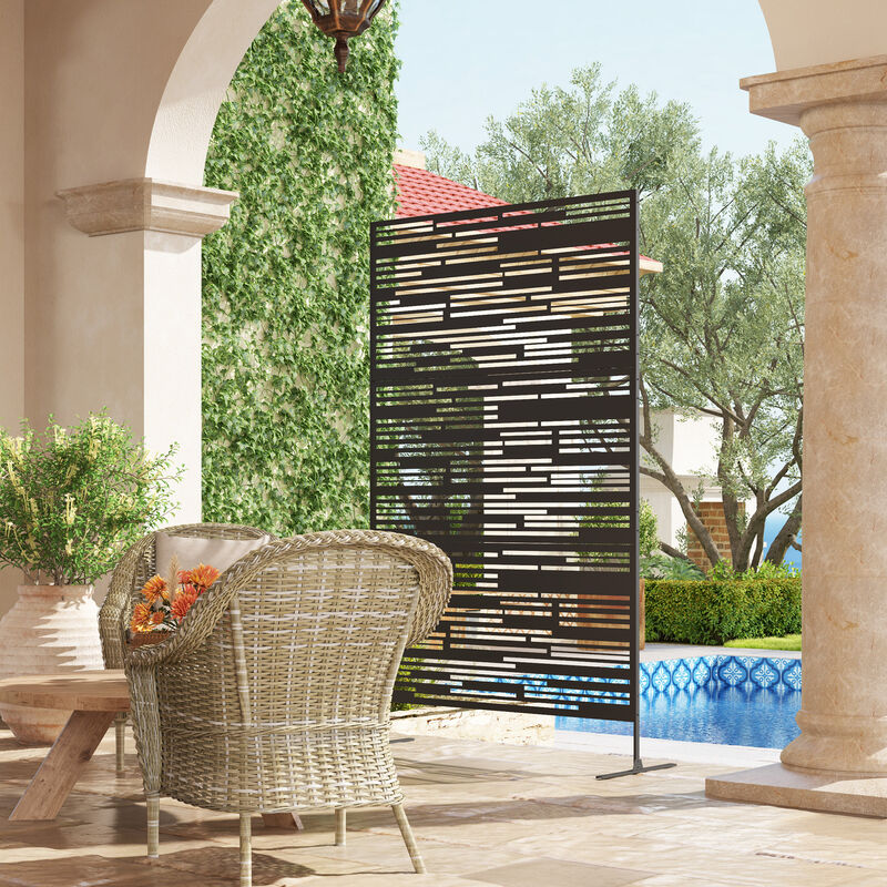 Hivvago Freestanding 78" Decorative Privacy Wall image number 7