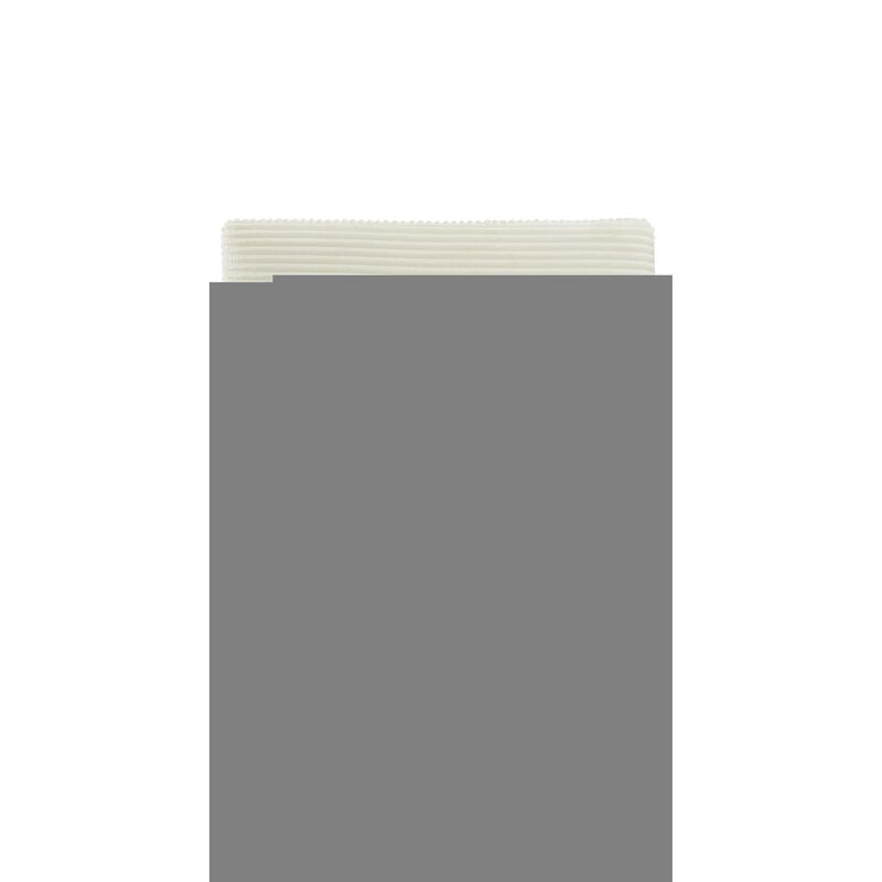 Lindy Accent Ottoman, Square 51 Inch Modern Style, Ivory Polyester - Benzara