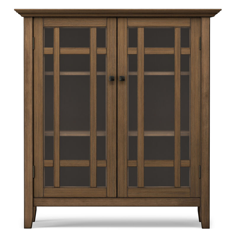 Bedford SOLID WOOD 39 inch Wide Transitional Medium Storage Cabinet in Rustic Natural Aged Brown image number 3