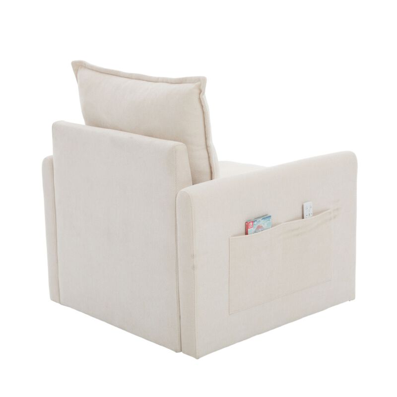Secra Modern Chenille Swivel Accent Chair image number 8