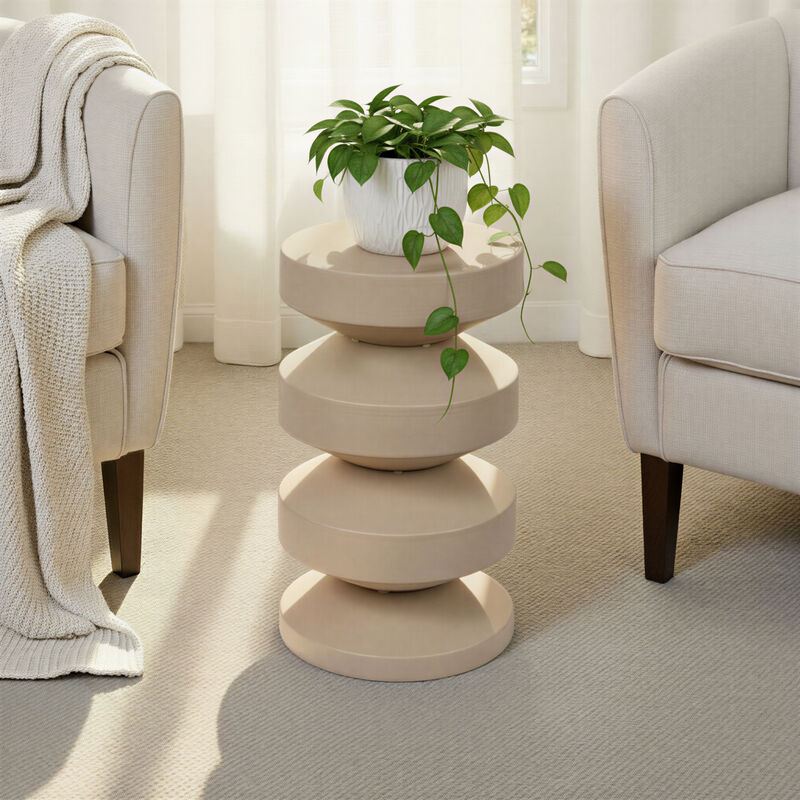 Metal Accordion Side Table image number 1