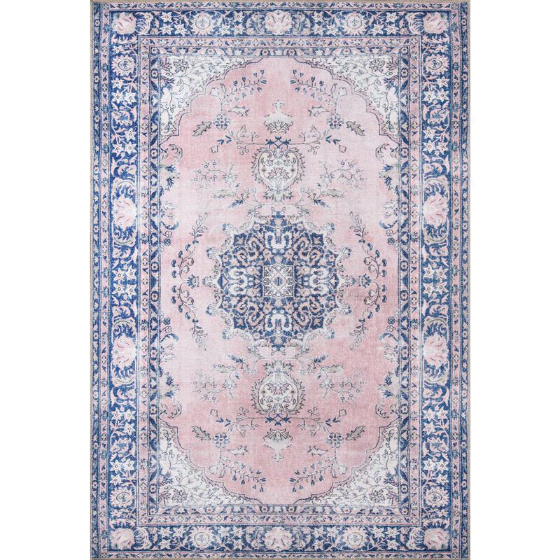 Momeni Traditional Runner Area Rug, Pink, 2'3 X 7'6 Runner