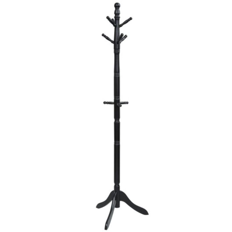 Entryway Height Adjustable Coat Stand with 9 Hooks image number 1