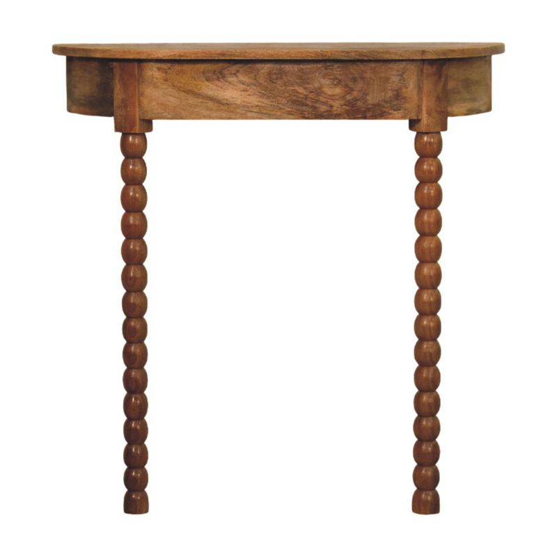 Artisan Furniture Solid Wood Spindle Radiator Console Table, Brown image number 0