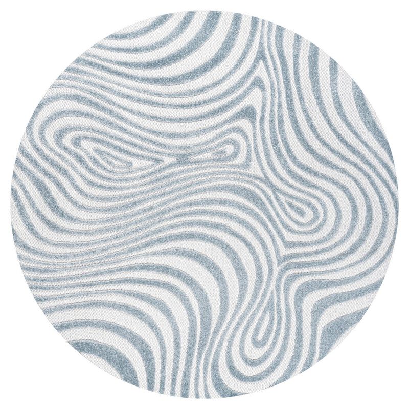 Maribo High-Low Abstract Groovy Striped Area Rug
