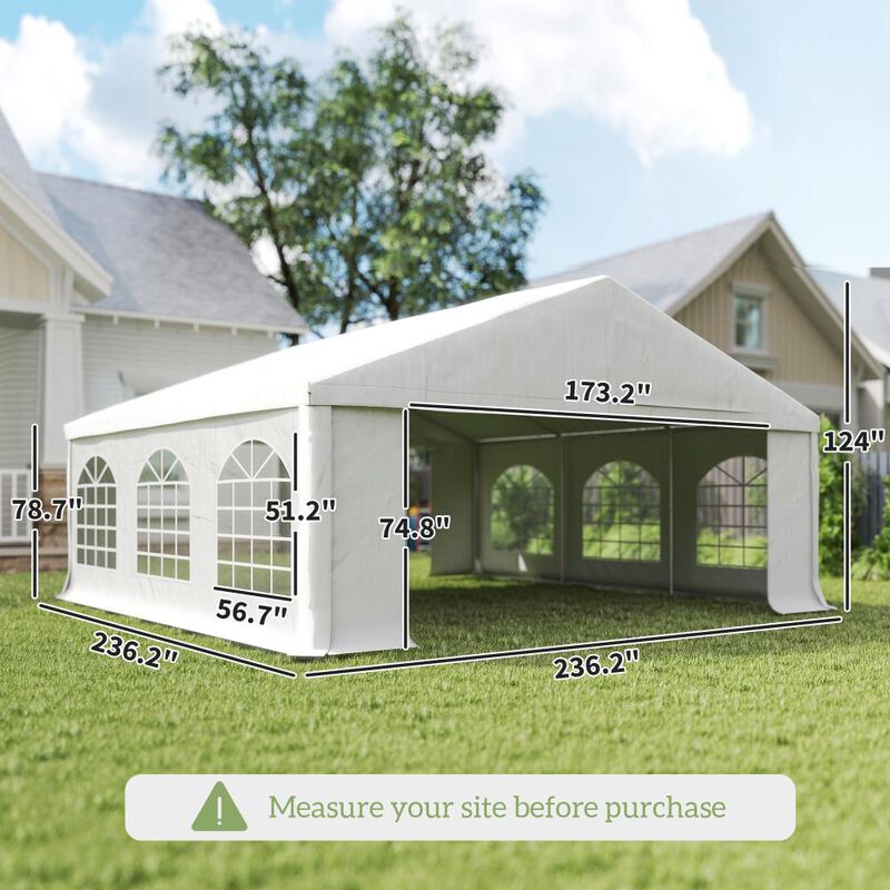 Hivvago Patio Gazebo Canopy Tent for Weddings and Events image number 2