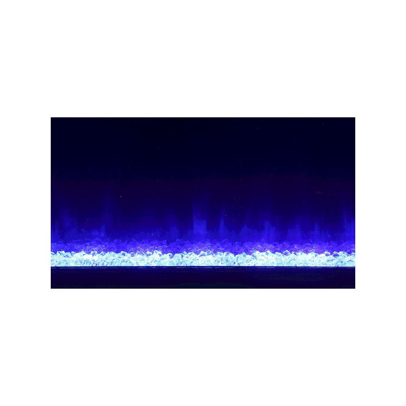 Coaster Co. of America Vallerie 71 TV Stand with Visual Flame Box Grey Mirror