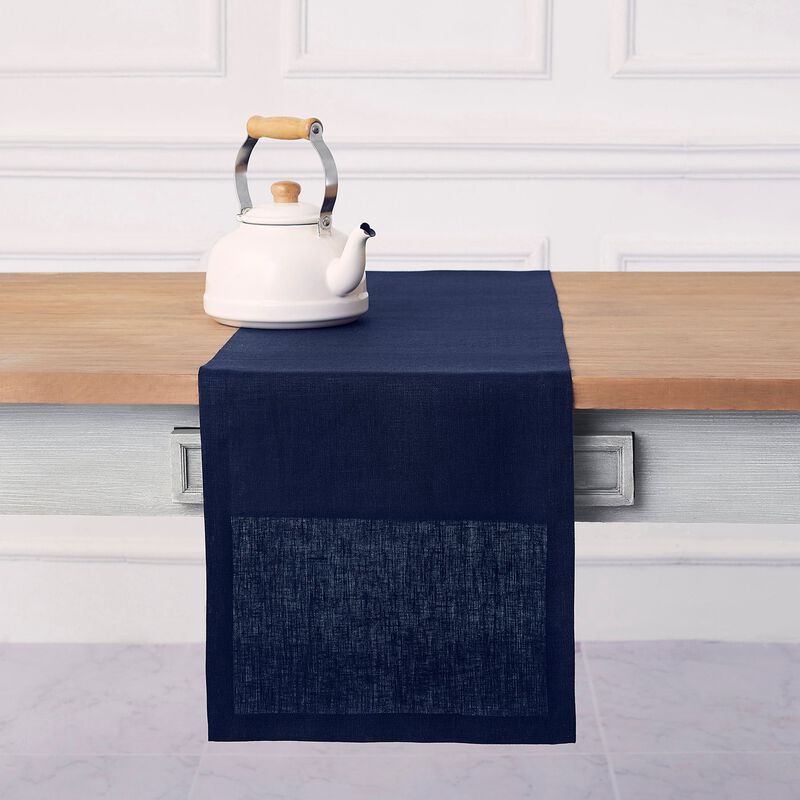 Solino Home 100% Pure Linen Table Runner - Fete