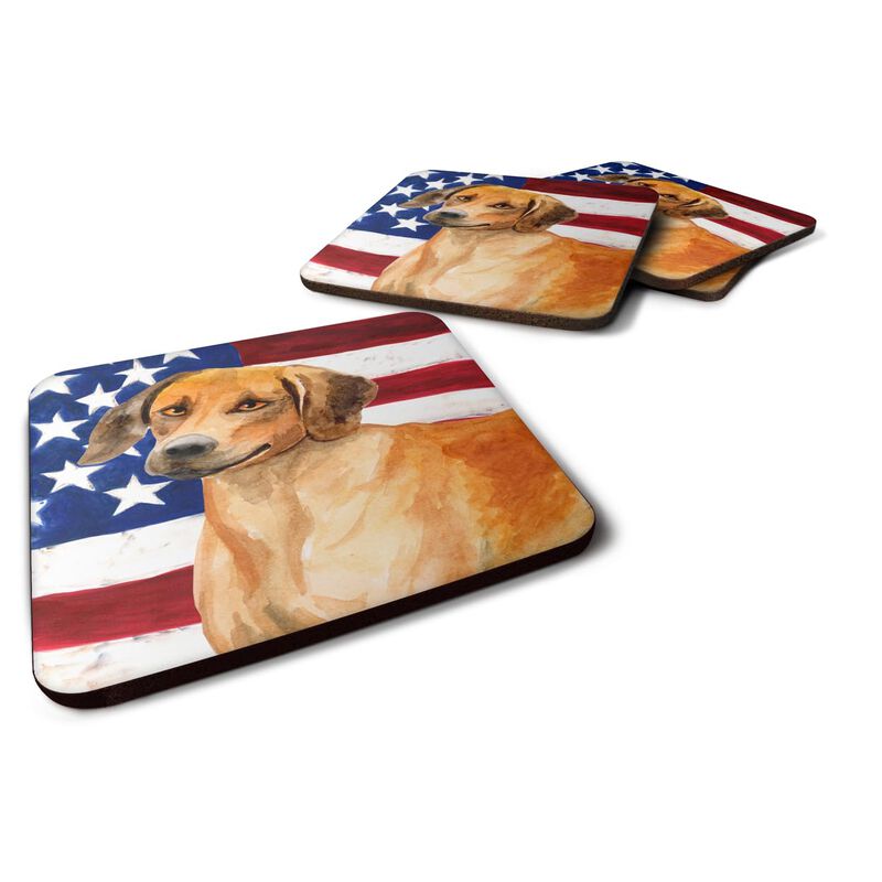 Caroline's Treasures Rhodesian Ridgeback Patriotic Decorative coasters, Multicolor