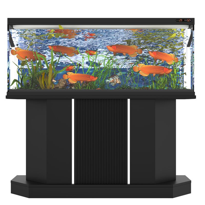 Whisen 55-75 Gallon Fish Tank Stand, Reptile Terrarium Stand, with Power Outlet, Cabinet and Shelf image number 8