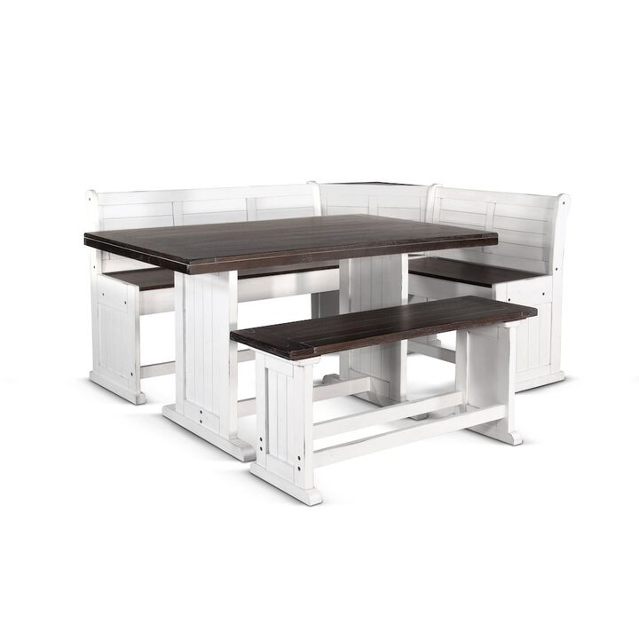 Sunny Designs Carriage House Counter Height Breakfast Nook Set