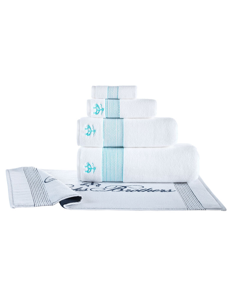 Brooks Brothers Rope Stripe Border 3 pcs Towel Set