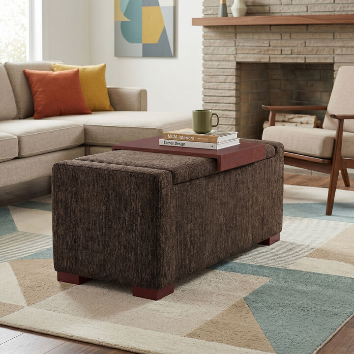 Simpli Home Bretton Lift Top Storage Ottoman