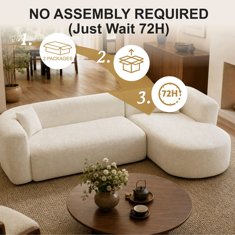 Bagcop L-Shaped Sectional Couch image number 5