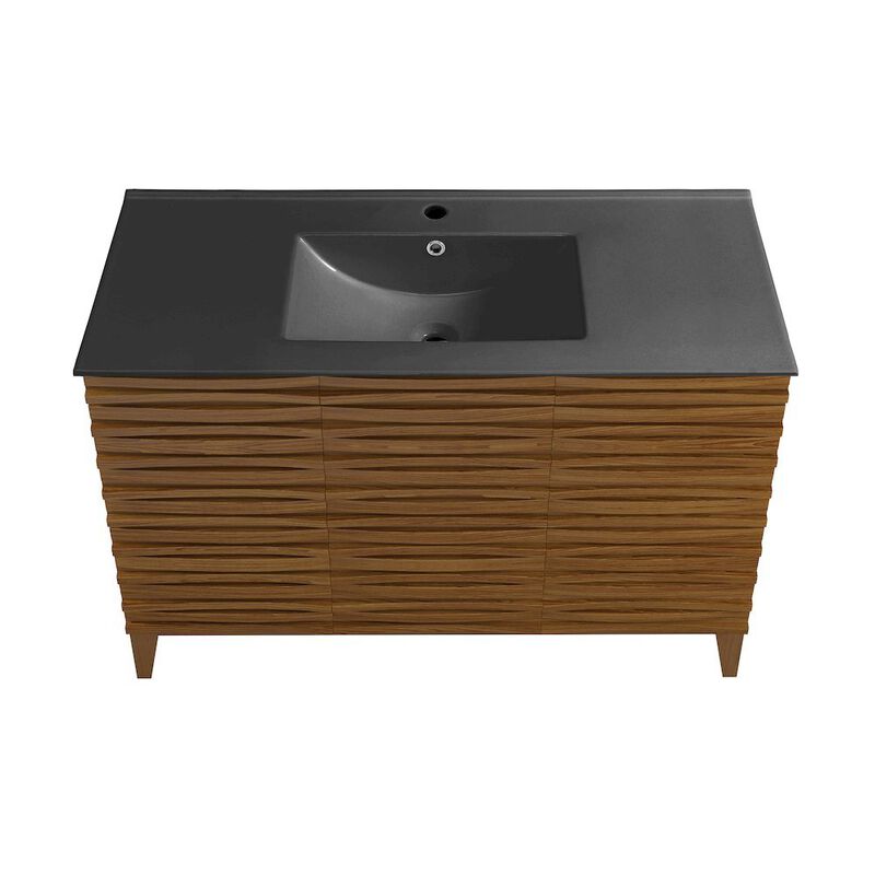 Cascade 48 in. Bathroom Vanity with 3-Hole Ceramic Sink Top image number 2