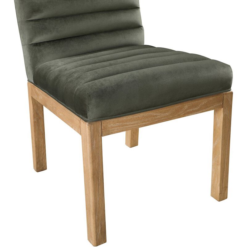 Meridian Furniture Evelyn Saddle Velvet Dining Chair