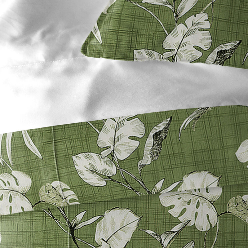 6ix Tailors Fine Linens Tropez Green Duvet Cover Set