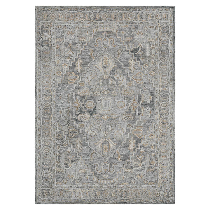 HomeRoots Oriental Hand Woven Area Rug With Fringe