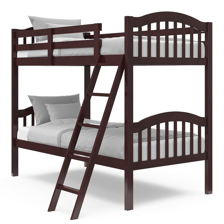 Storkcraft Long Horn Twin-Over-Twin Bunk Bed (Espresso)