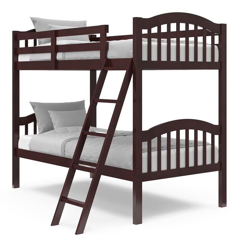 Storkcraft Long Horn Twin-Over-Twin Bunk Bed (Espresso)