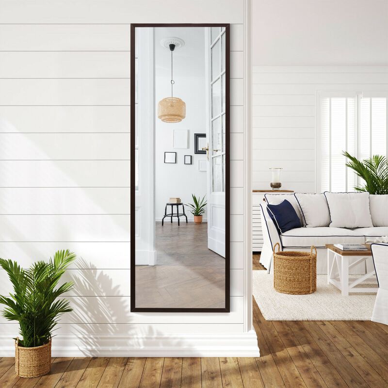 Full Length Metal Door Mirror with Adjustable Hook image number 5