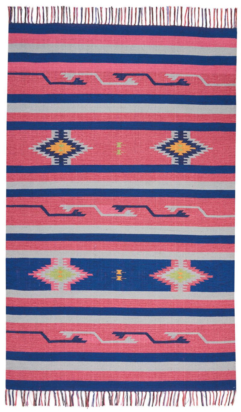 HomeRoots Southwestern Handmade Area Rug With Fringe image number 0