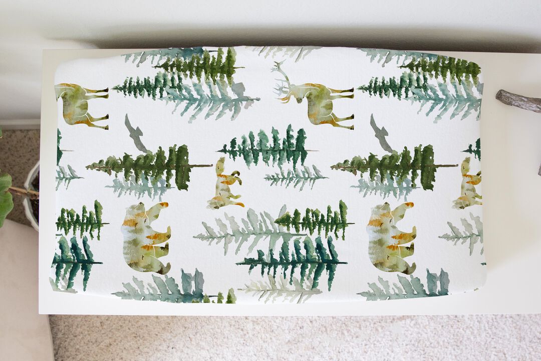 Baby Changing Pad Cover - In The Woods